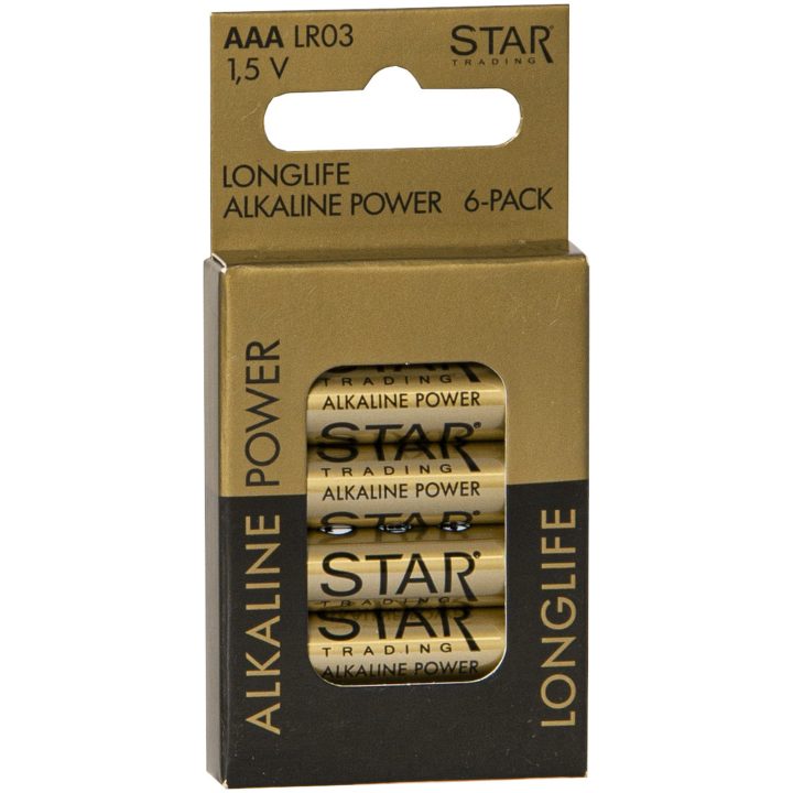 Batteri AAA 1,5V Power Alkaline Guld Star Trading – billede 3