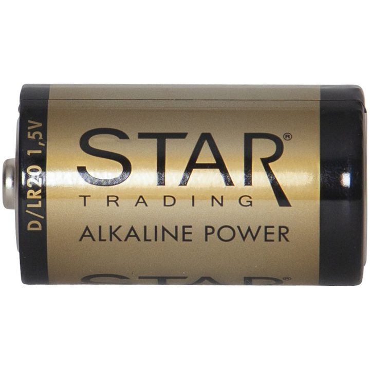 Batteri D 1,5V Power Alkaline Guld Star Trading – billede 3