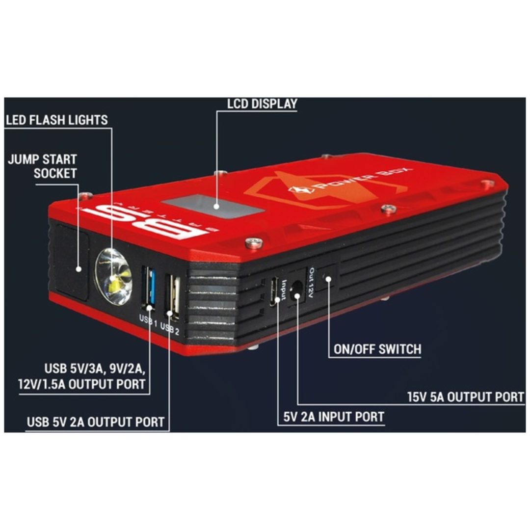 Batteri Jump Starter Med USB-oplader BS BATTERY PB-02