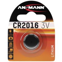 Batteri Knappcell 3V Litium CR2016, 1-pack ANSMANN