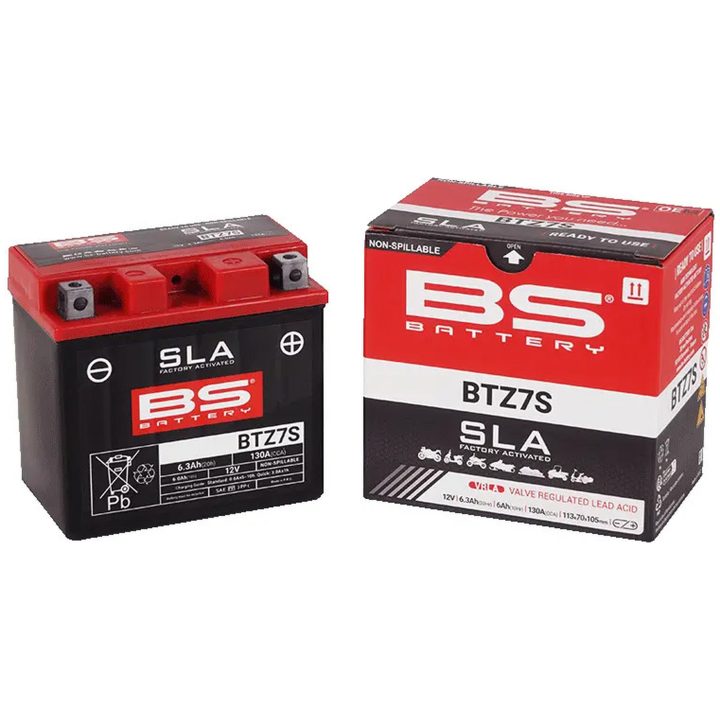 Batteri SLA AGM Fabriksaktiveret Sort BS BATTERY – billede 2