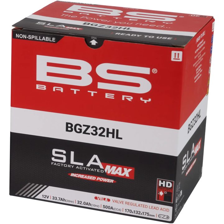 Batteri Sla Max Factory-activated Agm Vedligeholdelsesfrit Sort BS BATTERY – billede 2