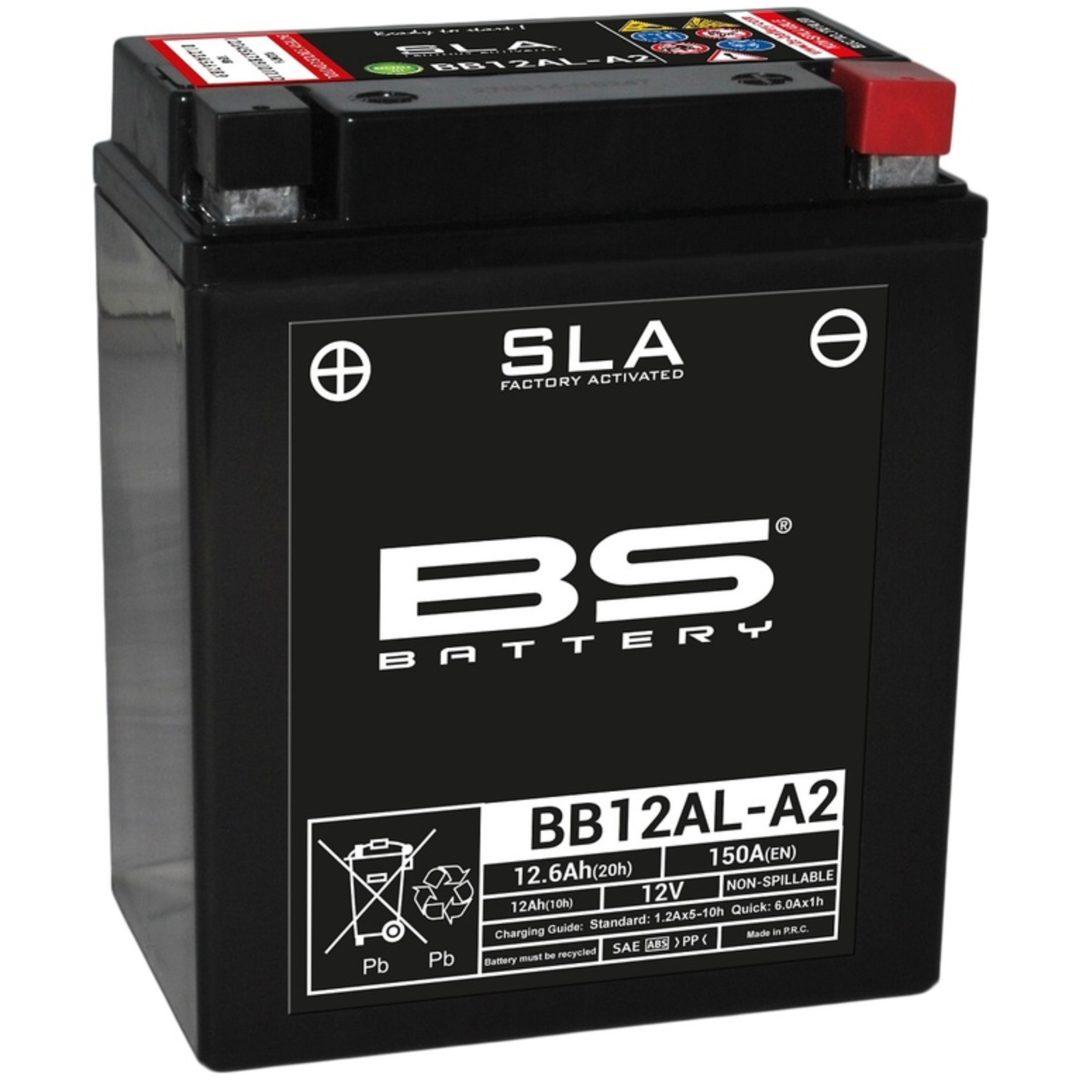 Batteri Vedligeholdelsesfri AGM BS Battery BB12AL-A2
