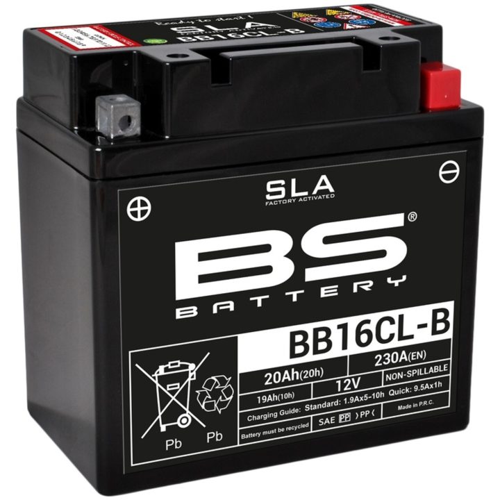 Batteri Vedligeholdelsesfri AGM BS Battery BB16CL-B – billede 3