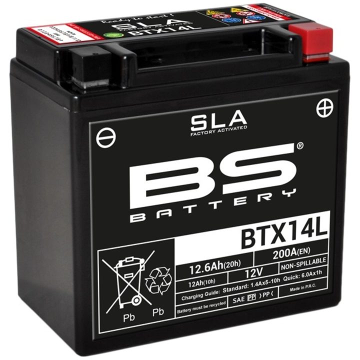 Batteri Vedligeholdelsesfri AGM BS Battery BTX14L – billede 3