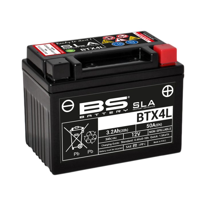 Batteri Vedligeholdelsesfri AGM BS Battery BTX4L – billede 2