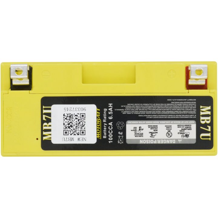 Batteri Vedligeholdelsesfrie Motobatt MB7U – billede 2
