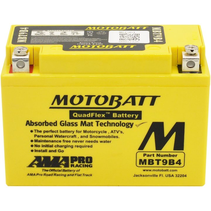 Batteri Vedligeholdelsesfrie Motobatt MBT9B4 – billede 2