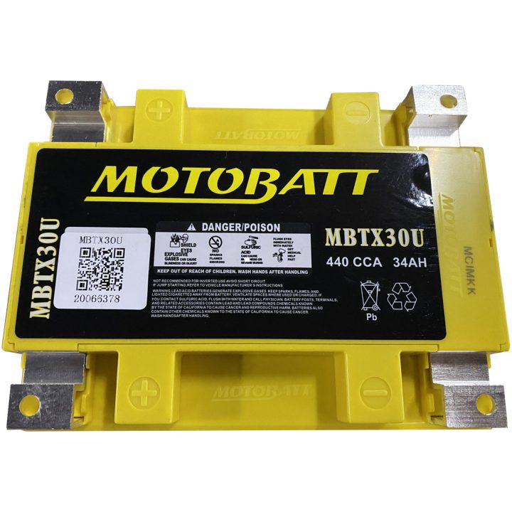 Batteri Vedligeholdelsesfrie Motobatt MBTX30U – billede 2