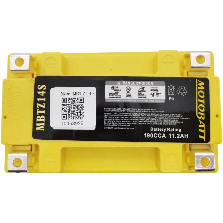Batteri Vedligeholdelsesfrie Motobatt MBTZ14S – billede 3