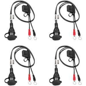 Batterikabel Sort 5/16" Øje Sae Tilslutningsledninger TECMATE