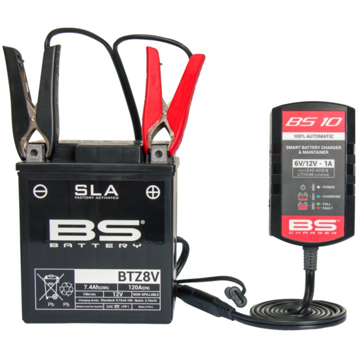 Batterioplader BA10 6V 12V-1A BS BATTERY – billede 3