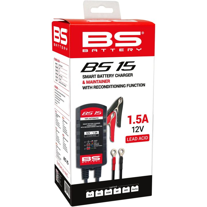 Batterioplader BS15 12V-1.5A BS BATTERY 12V-1.5A – billede 9