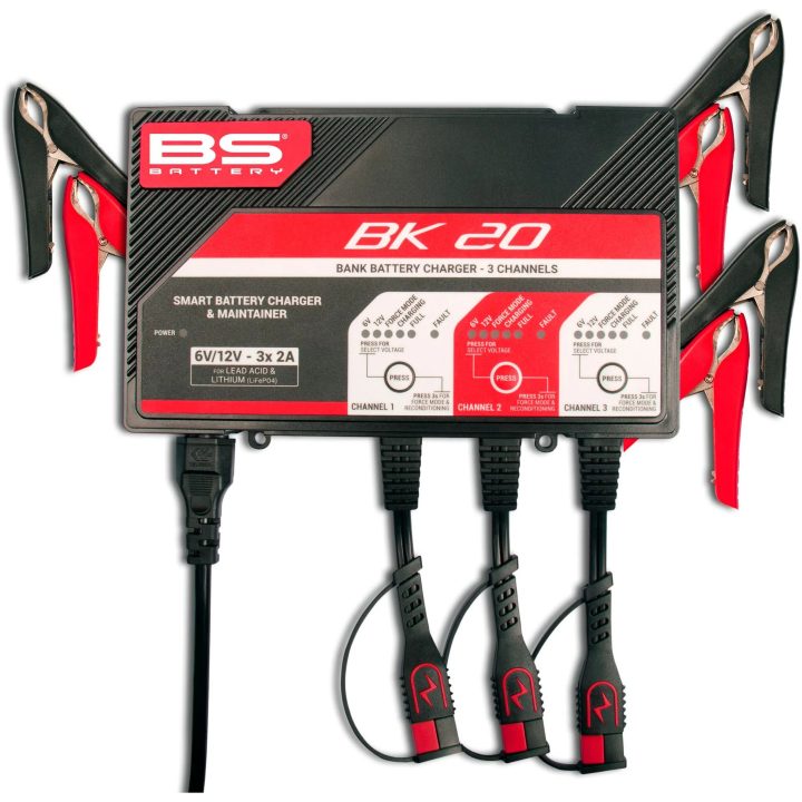 Batterioplader og vedligeholder Smart Bank Sort/rød BS BATTERY – billede 8