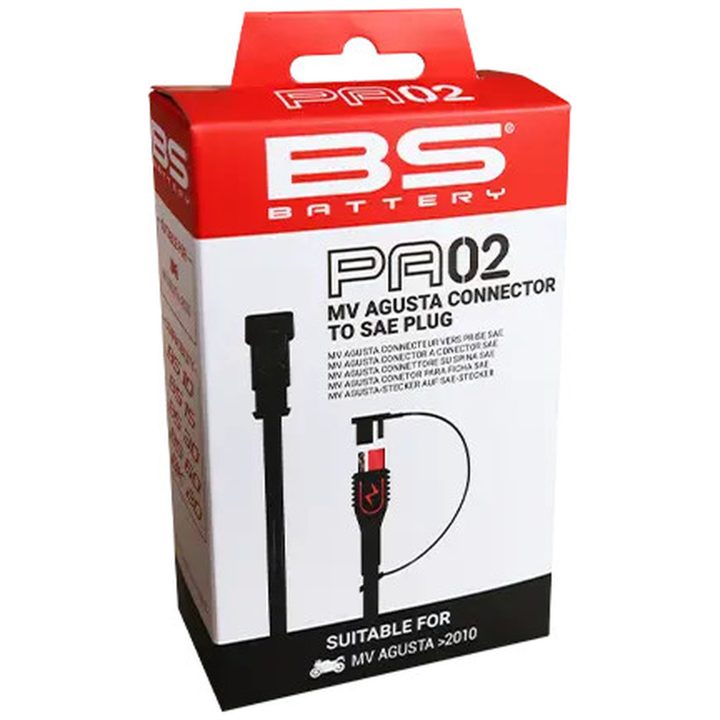 Batteriopladningsadapter SAE Sort BS BATTERY – billede 2