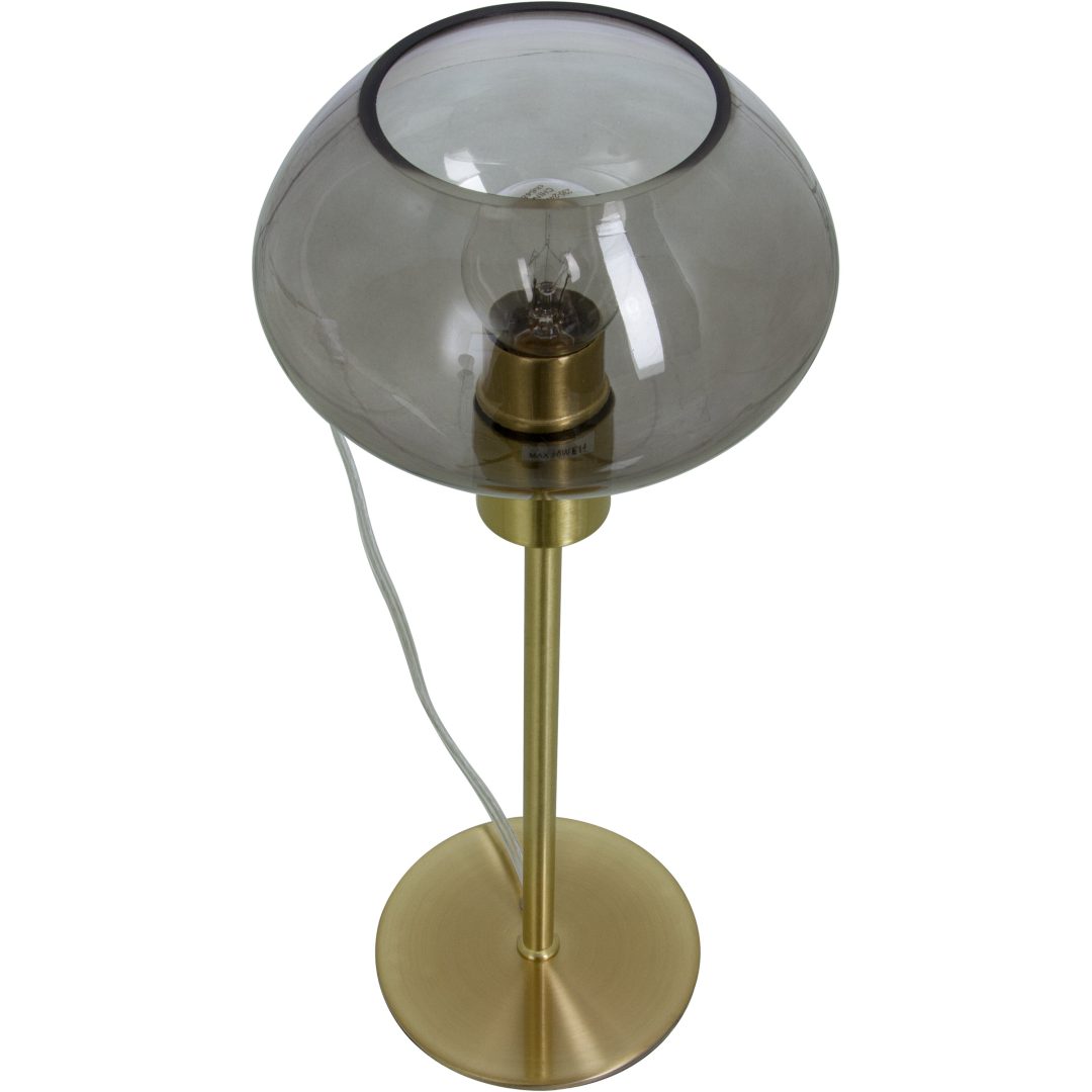 Bell Bordlampe Høj, Mat Messing/røg ANETA HOME Sokkel E14 Mat Messing /Røg – billede 2