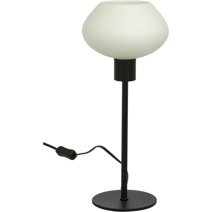 Bell Bordlampe Høj, Sort/hvid ANETA HOME Sokkel E14 Sort /Opalhvid – billede 3