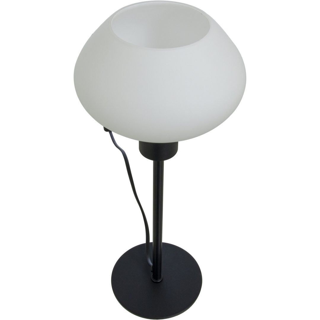 Bell Bordlampe Høj, Sort/hvid ANETA HOME Sokkel E14 Sort /Opalhvid – billede 2