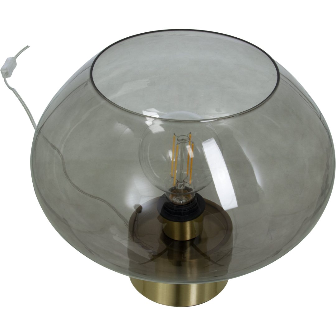 Bell Bordlampe Stor, Mat Messing/røg ANETA HOME Fatning E27 Mat Messing /Røg – billede 2
