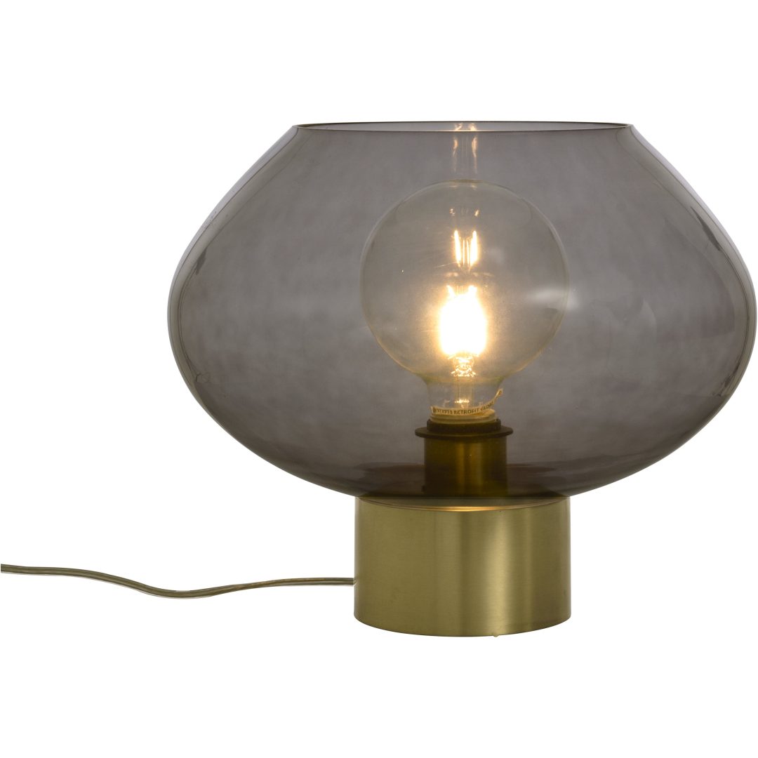 Bell Bordlampe Stor, Mat Messing/røg ANETA HOME Fatning E27 Mat Messing /Røg