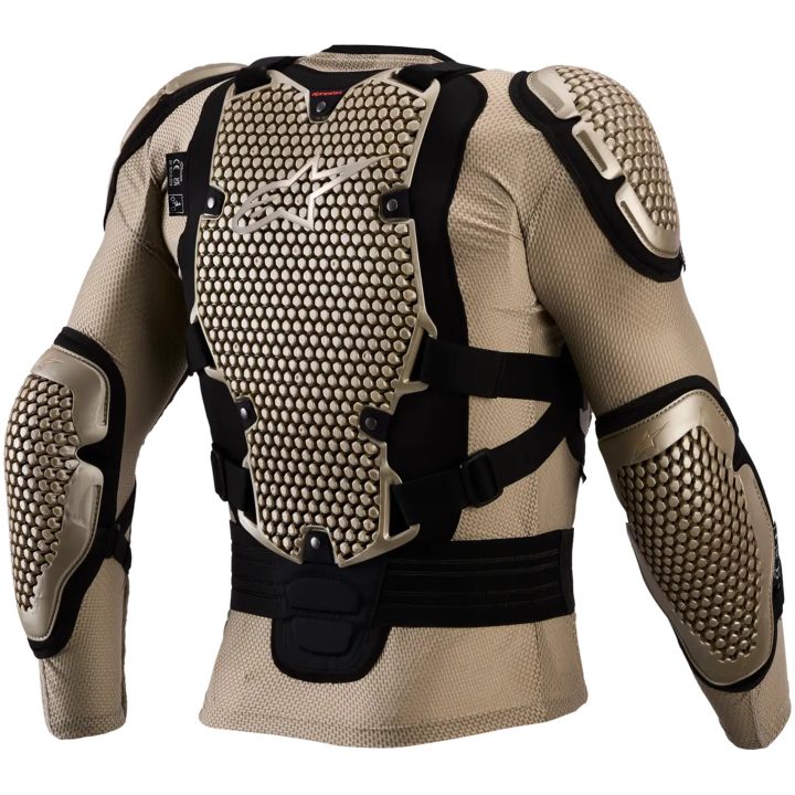 Beskyttelsesjakke Bionic Action V3 Tekstil Aluminium Sort Neonrød Alpinestars s – billede 2