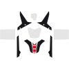 Beskyttelsessæt Scratch Saver Sort/Klar/Rød/Hvid UNIRACING Ridsbeskyttelse – miniature 6