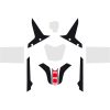 Beskyttelsessæt Scratch Saver Sort/Klar/Rød/Hvid UNIRACING Ridsbeskyttelse – miniature 2