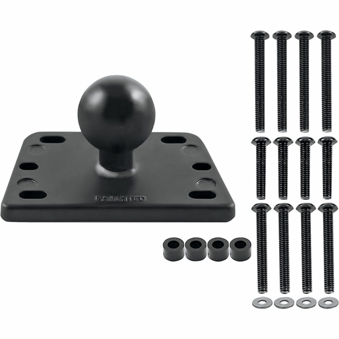 Beslag til bremsevæskebeholder Sort Aluminium RAM MOUNT Base