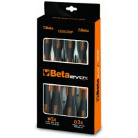 BETA TOOLS Set of 8 slotted and Phillips screwdrivers