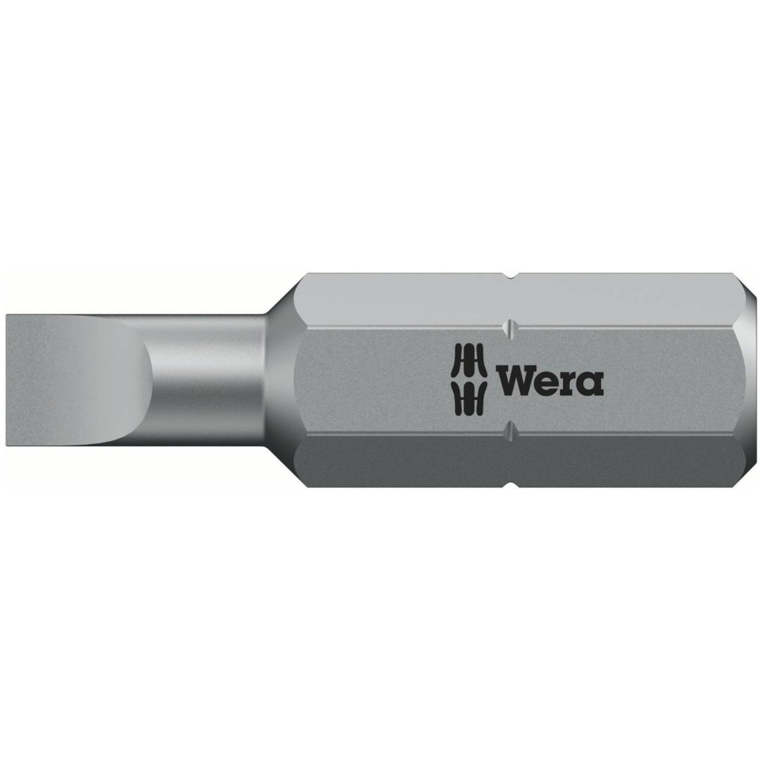Bits til lige kærv 800/1 Z WERA BITS 800/1Z 0,5X4X25
