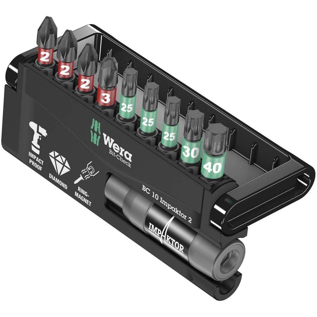 Bitsæt Bit-Checks Impaktor WERA Bitsboks 8755/67-9/IMP DC – billede 2