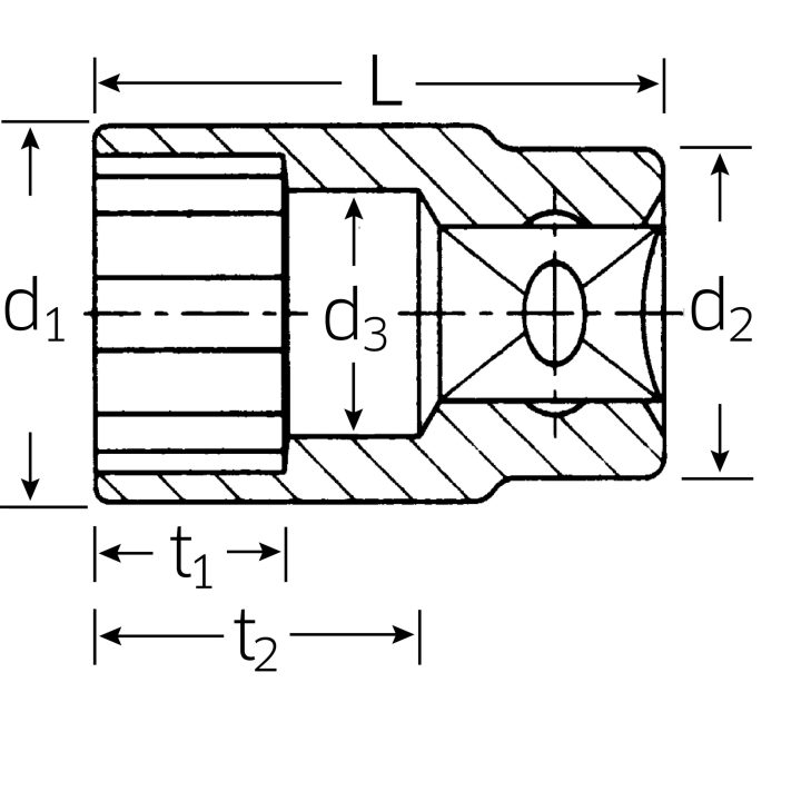 Bitshylse STAHLWILLE 4 mm – billede 2
