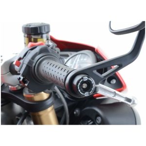 Black Bar Ends Triumph R&G Racing