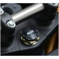 Black Stem Nut Top Yoke Honda CRF1000L Africa Twin R&G Racing