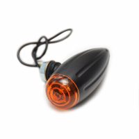Blinkerspar Bullet Light Black e-appr.12V/5W M8 15mm lång gänga Hyper