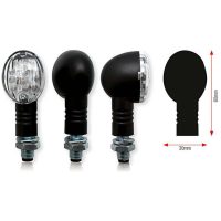 Blinklys Bullet Led Sort Universal HIGHSIDER