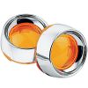 Blinklys Deep-dish Bezels With Lens For Bullet Røgfarvet/Krom KURYAKYN – miniature 3