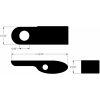 Blinklys Elyps 2-1 Unv Røgfarvet/Sort KODLIN MOTORCYCLE Blinklys – miniature 2