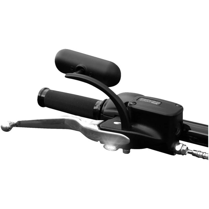 Blinklys Elyps 2-1 Unv Røgfarvet/Sort KODLIN MOTORCYCLE Blinklys – billede 5