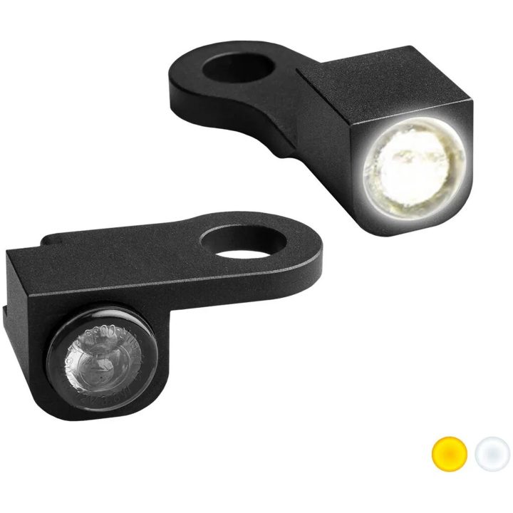 Blinklys Håndtagsmonterede Nano Serien Ravfarvet/Klar/Sort HEINZ BIKES Blinklys