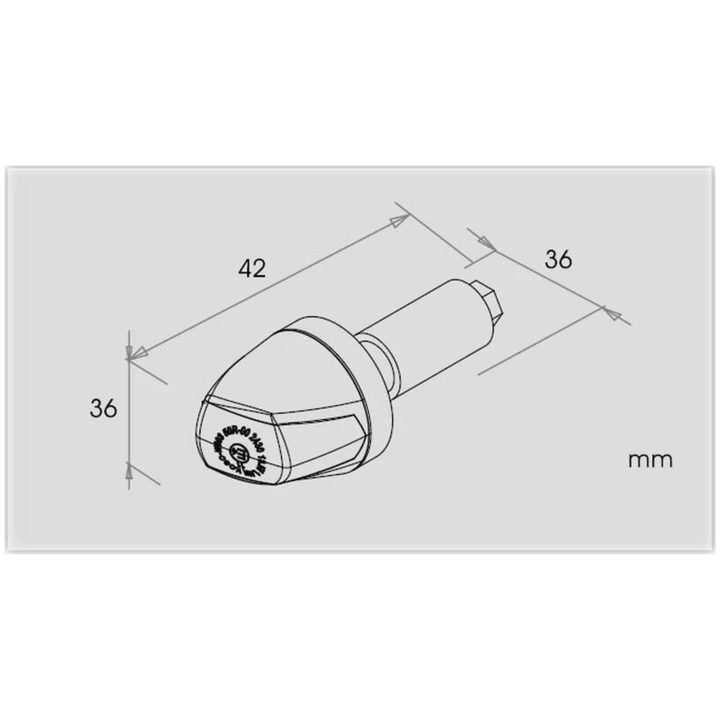 Blinklys Knight Led Mat Sort/røgfarvet Universal Pr. Stk. KOSO Mat Sort/Røgfarvet – billede 3