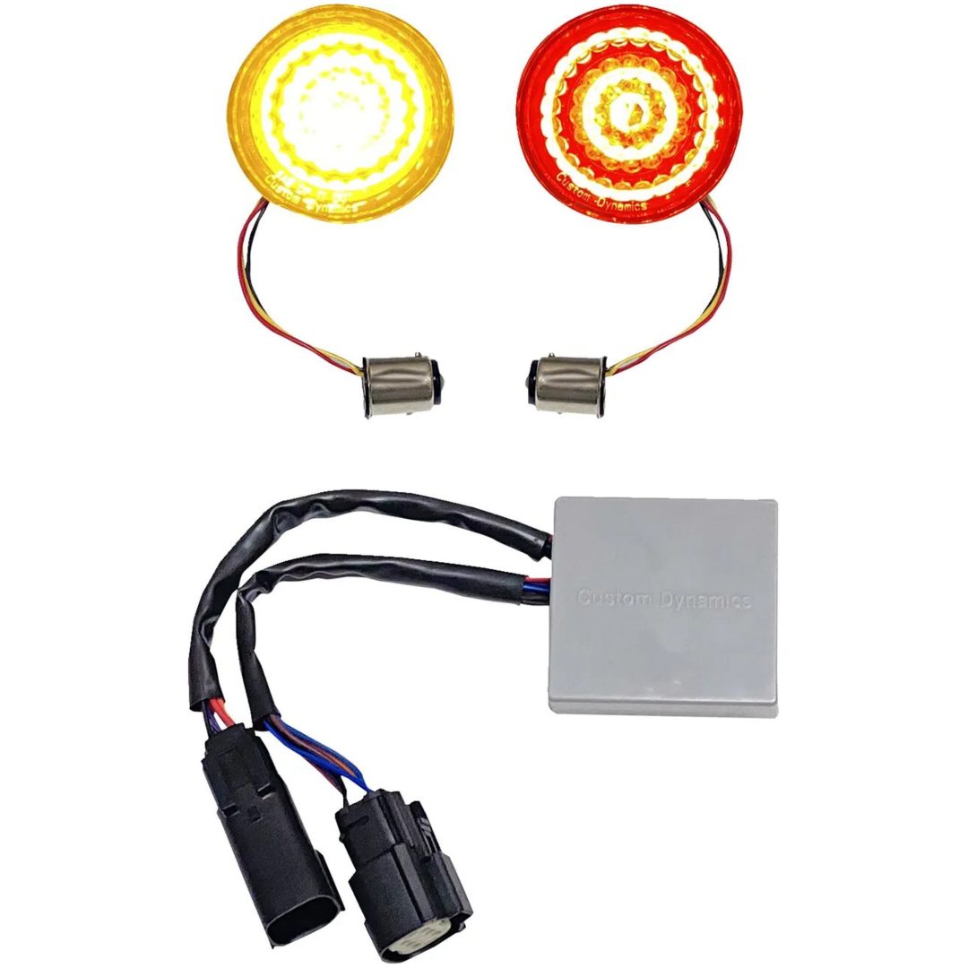 Blinklys LED Smart 1157 Bullet Røgfarvet CUSTOM DYNAMICS Blinklys