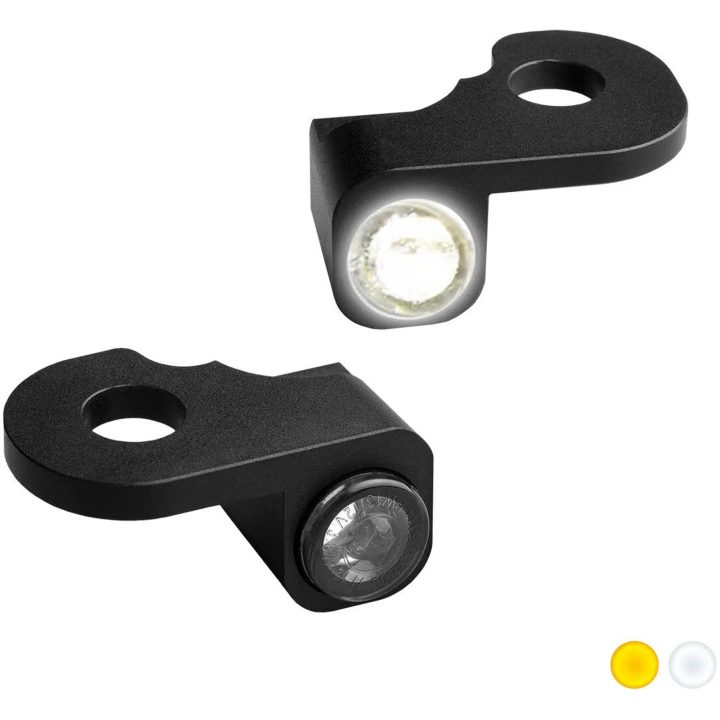 Blinklys Nano Series Styre Amber/Klar/Sort HEINZ BIKES Blinklys – billede 3