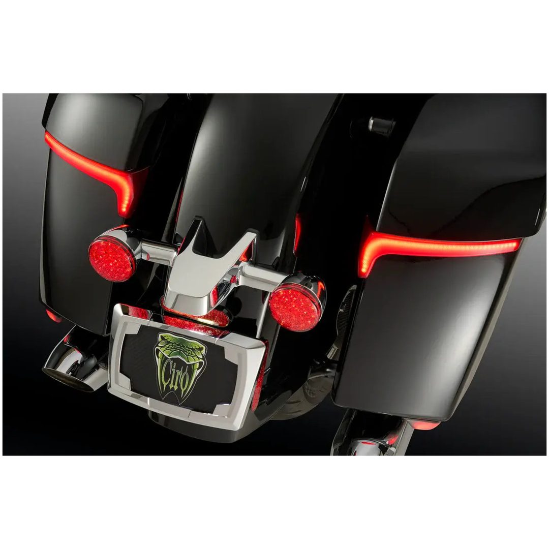 Blinklys og lygter Saddlebag Red Lens Rød CIRO Sidetaske lampe – billede 3