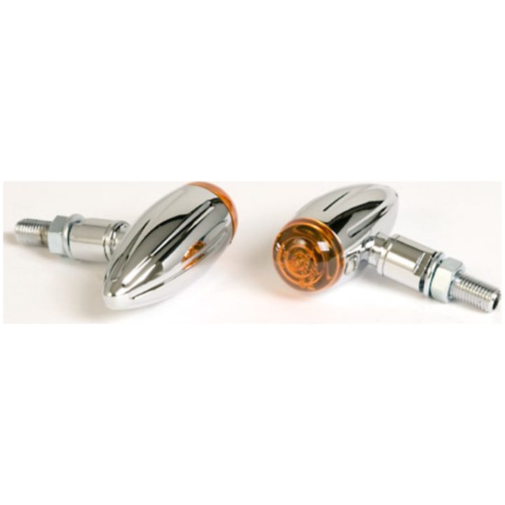 Blinklys smart Micro-Bullet Krom/Orange Glødelampe E-mærket HIGHSIDER – billede 5