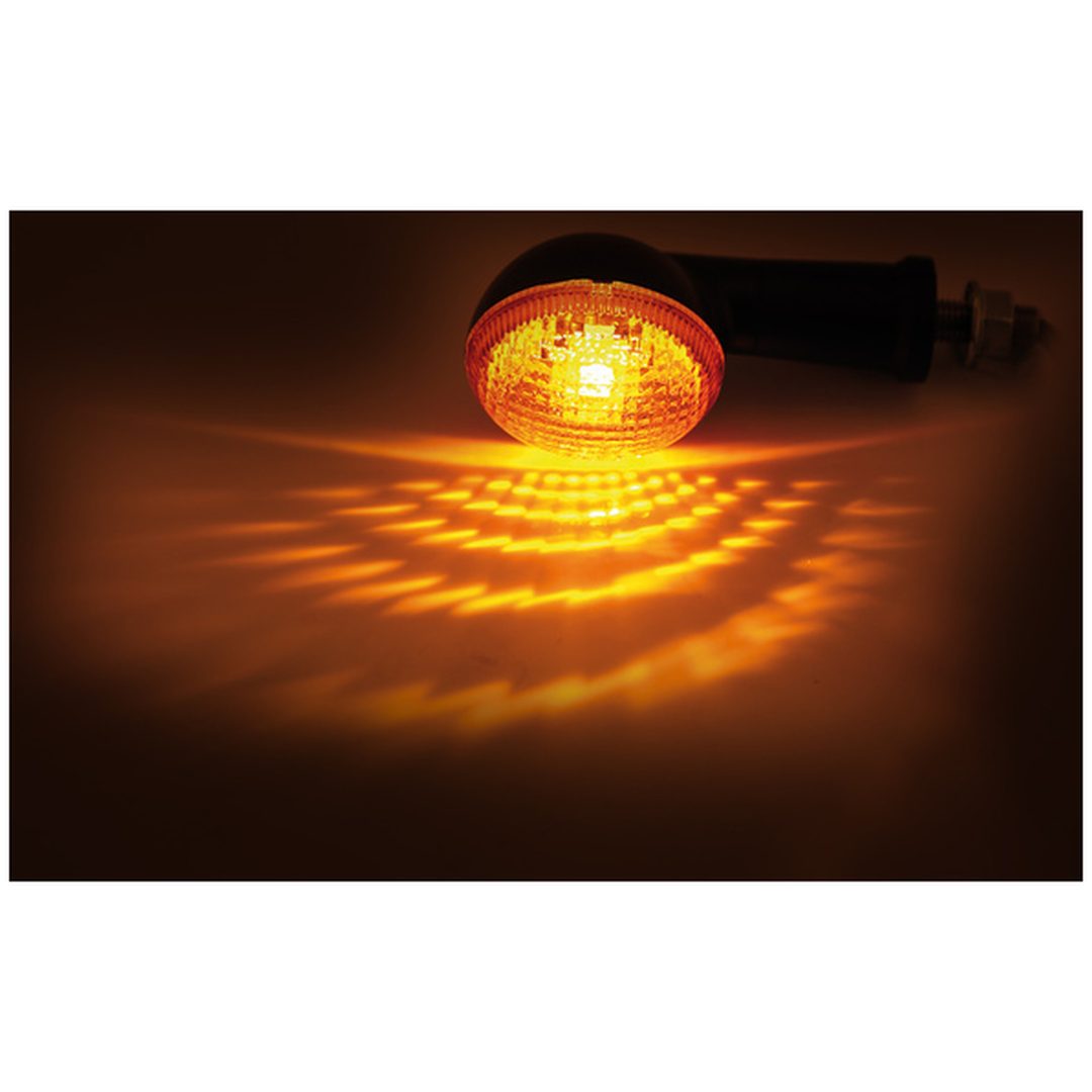 Blinklys Smart Oval Mini Pære Sort/Orange HIGHSIDER – billede 2