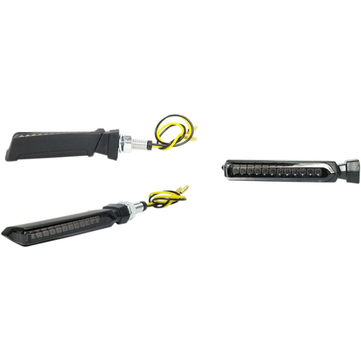 Blinklys Universal Sequential Led Røget/Sort K+S TECHNOLOGIES Blinklys – billede 2