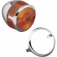Blinklysdæksler Krom Turn Signal Lens Trim Rings DRAG SPECIALTIES