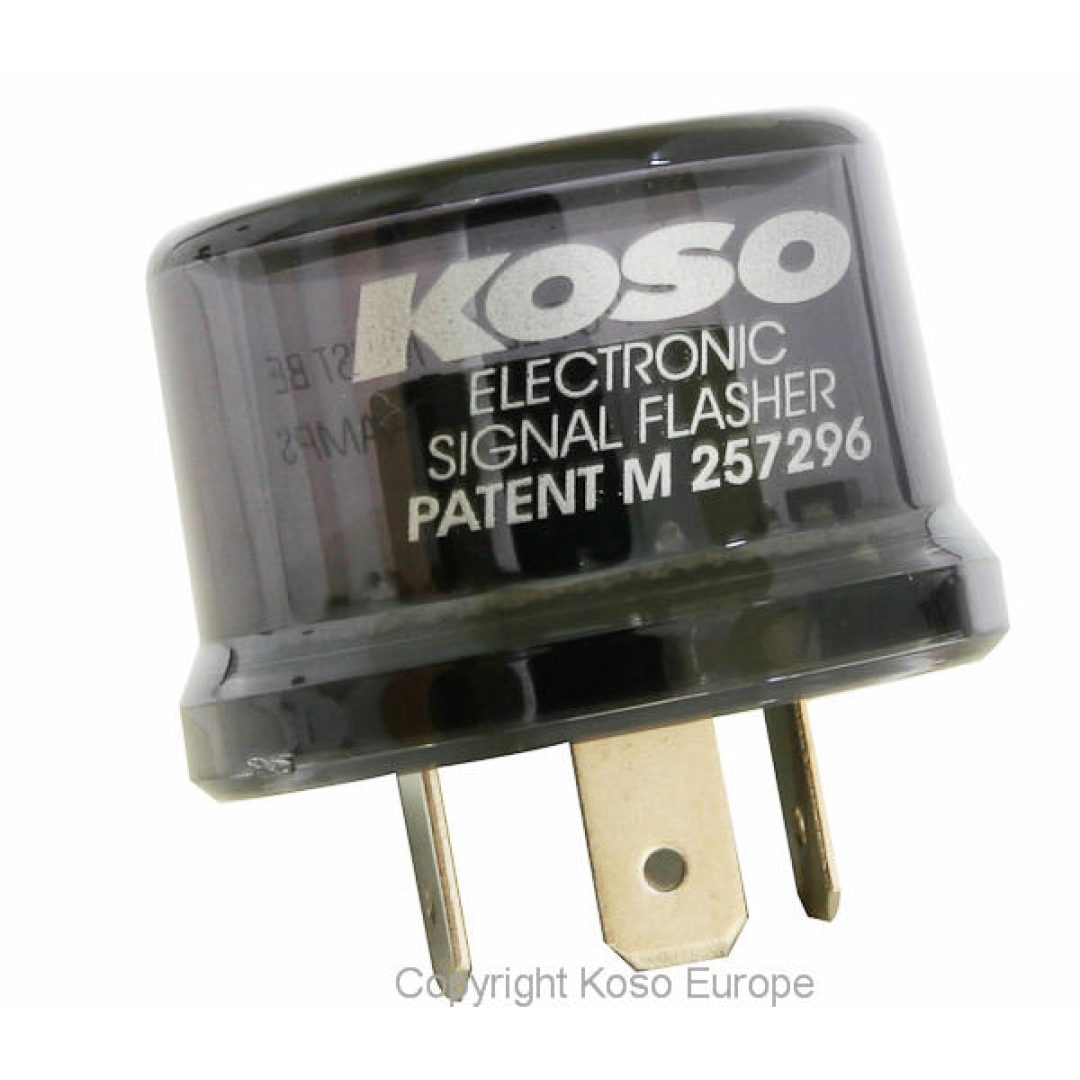 Blinkrelæ Universal Koso 12V 15A 3 Stik