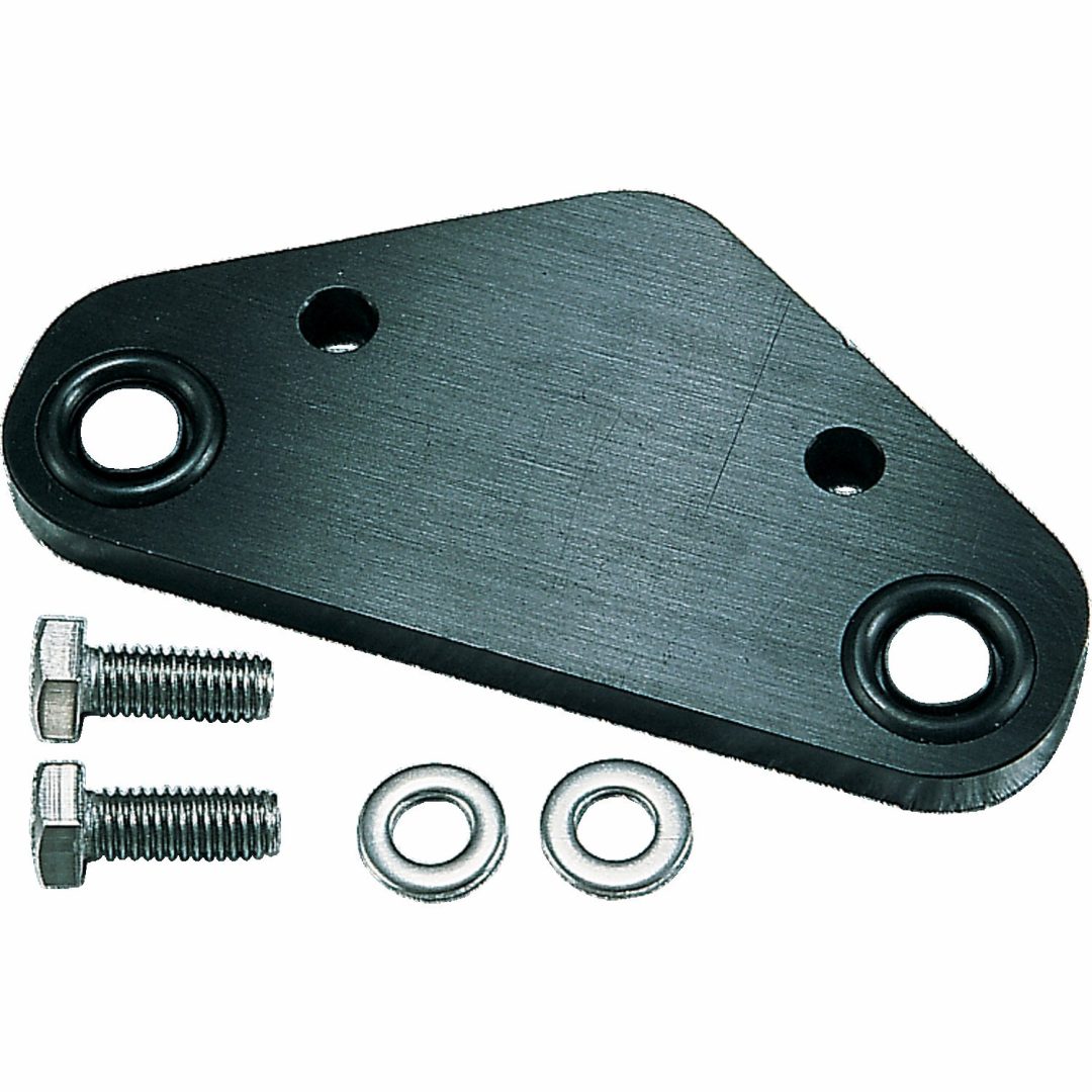 Block-off-plade Aluminium Sort WSM